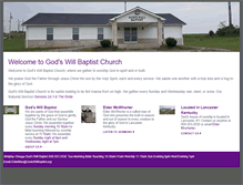 Tablet Screenshot of godswillbaptist.org